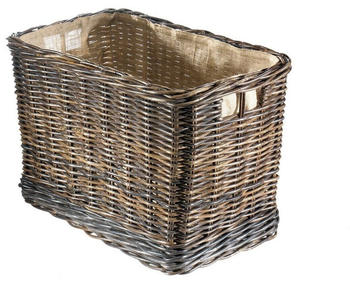 kobolo Kaminholzkorb Rattan / Jute (29283-05)