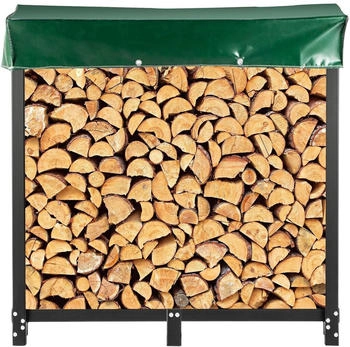 VEVOR Brennholzregal bis 590 kg 182,8 cm Metall schwarz