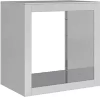 vidaXL Brennholzregal 60x40x60 cm Verzinkter Stahl