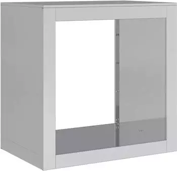 vidaXL Brennholzregal 60x40x60cm Verzinkter Stahl