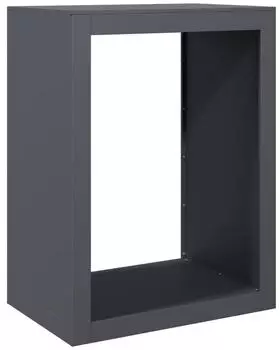vidaXL Brennholzregal Anthrazit 60x40x80cm Stahl