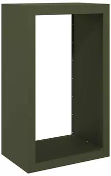 vidaXL Brennholzregal Grün 60x40x100cm Stahl