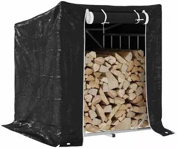 vidaXL Brennholzregal mit Regenschutz 100,5x100,5x110,5 cm