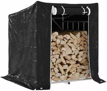 vidaXL Brennholzregal mit Regenschutz 100,5x80,5x110,5 cm