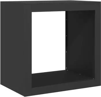 vidaXL Brennholzregal Schwarz 60x40x60cm Stahl