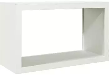 vidaXL Brennholzregal Weiß 100x40x60cm Stahl