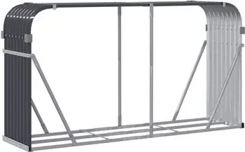 vidaXL Kaminholzunterstand Anthrazit 180x45x100cm Verzinkter Stahl