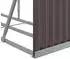 vidaXL Kaminholzunterstand Braun 300x45x100cm Verzinkter Stahl