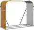 vidaXL Kaminholzunterstand Holzoptik 120x45x100cm Verzinkter Stahl