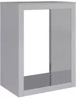 vidaXL Brennholzregal 60x40x80 cm Verzinkter Stahl