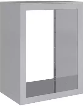 vidaXL Brennholzregal 60x40x80cm Verzinkter Stahl