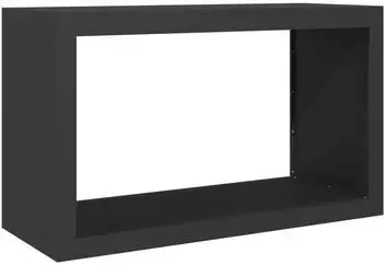 vidaXL Brennholzregal Schwarz 100x40x60cm Stahl