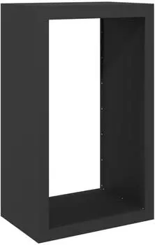 vidaXL Brennholzregal Schwarz 60x40x100cm Stahl