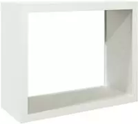 vidaXL Brennholzregal Wei&szlig; 100x40x80 cm Stahl