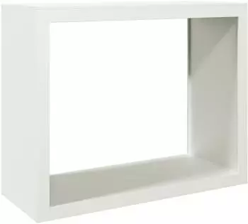 vidaXL Brennholzregal Weiß 100x40x80cm Stahl