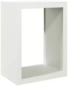 vidaXL Brennholzregal Weiß 60x40x80cm Stahl