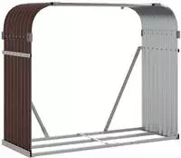 vidaXL Kaminholzunterstand Braun 120x45x100 cm Verzinkter Stahl
