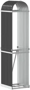 vidaXL Kaminholzunterstand 40x45x170cm Verzinkter Stahl Anthrazit