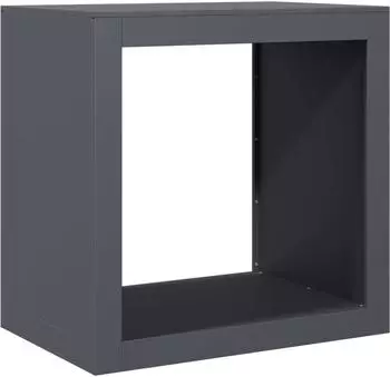 vidaXL Brennholzregal Anthrazit 60x40x60cm Stahl