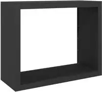 vidaXL Brennholzregal Schwarz 100x40x80 cm Stahl