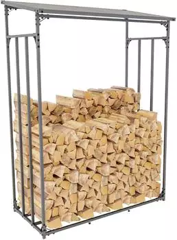 CLP Ruston Aluminium Kaminholzregal Anthrazit (319357)