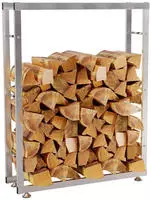 Kaminholzst&auml;nder Keri V2 Edelstahl Edelstahl 25x80x125 Cm