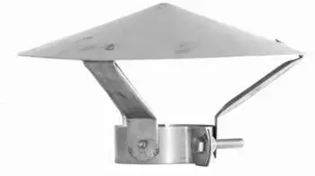 raik Pelletrohr 80mm - Regenhaube INOX (1-09-0100-080)