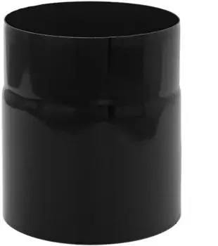 raik Rauchrohr Emaille 130mm - 150mm Schwarz (ESH005-130-sw)