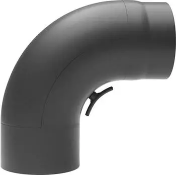 raik Rauchrohrbogen 150mm - 90° gezogen gussgrau (SH018-150-gg)
