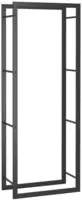 Brennholzregal Mattschwarz 50x28x132 Cm Stahl Vidaxl