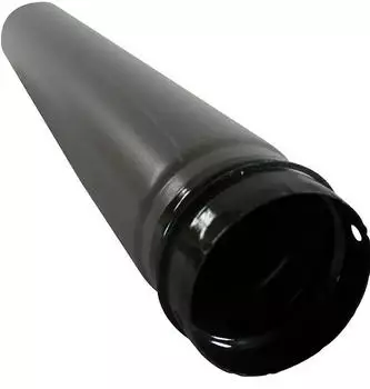 Muldenthaler Kaminrohr für Pelletofen 80 mm x 250 mm grau emailliert
