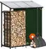 Gardebruk Kaminholzregal 198x163x70cm mit Abdeckplane + Tasche Anthrazit