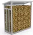 LAWA Living and Lifestyle Kaminholzregal aussen Metall mit Dach 188x70x188