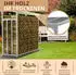 LAWA Living and Lifestyle Kaminholzregal aussen Metall mit Dach 188x70x188