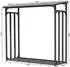QUICK STAR Kaminholzregal Metall Außen 143x70x145cm 1,4m³ mit Wetterschutz (47467)