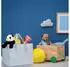 Relaxdays Kaminholzkorb aus Filz, 2er-Set, Grau