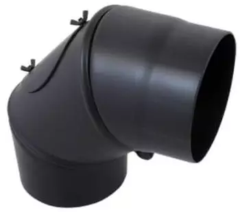 Bertrams Segmentbogen ST-Pu &Oslash;180mm 3-tlg. 0-90&deg; pulverbeschichtet schwarz (08SBVRV180L)