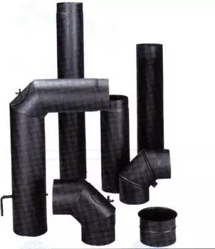 Bertrams Ofenrohr-Bogen 0-90° Ø150 mm (019144)