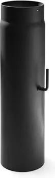 raik Rauchrohr 130mm - 500mm mit Zugregulierung schwarz (SH035-130-sw)