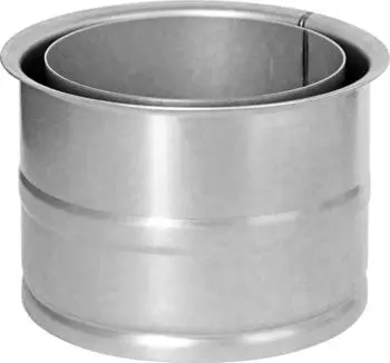 raik Rauchrohr 150mm - Doppelwandfutter blank (15011001)