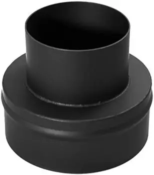 raik Rauchrohr Reduzierung 200mm - 120mm Schwarz (SH147-005-sw)
