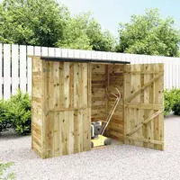vidaXL Brennholz-Lagerschuppen 300x90x176 cm Kiefernholz Impr&auml;gniert