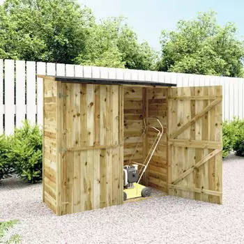 vidaXL Brennholz-Lagerschuppen 300x90x176 cm Kiefernholz Impr&auml;gniert