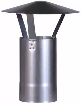 FireFix Regenhut verzinkt &Oslash; 120 mm, H&ouml;he 420 mm f&uuml;r Ofenrohre (A120/RH)
