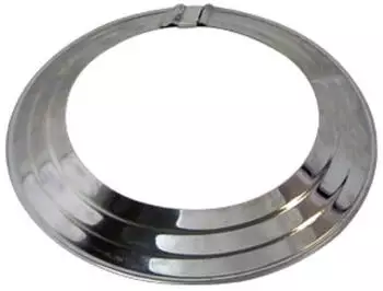 Bertrams Rosette Aluminium vernickelt verstellbar mit Klammer (14RO110-135)