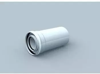 Bertrams Polyline LAS Rohrelement innen 500mm DN 60/100, wei&szlig;