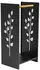 tuning-art KR08 Kaminholzregal Pulverbeschichtet Baum-Motiv, Schwarz (KR08-BLK)