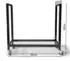 QUICK STAR Kaminholzregal Metall verzinkt mit Rollen 90x25x90cm (47496)