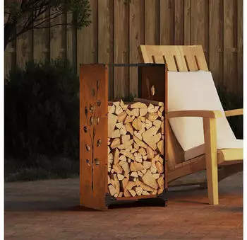 vidaXL Brennholzregal 40x30x80cm Wetterfester Stahl (864224)