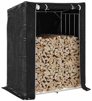 vidaXL Brennholzregal mit Regenschutz 150x100x200cm Verzinkter Stahl (4104955)